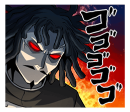 Dreadlocks of uncle sticker #12538336