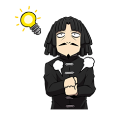 Dreadlocks of uncle sticker #12538344