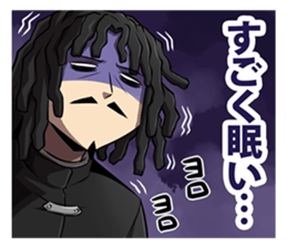 Dreadlocks of uncle sticker #12538358