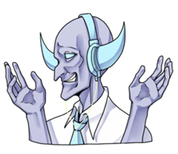 Alien high school students sticker #12538443