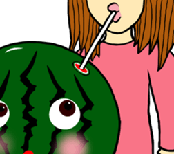 Watermelon Boy sticker #12539090
