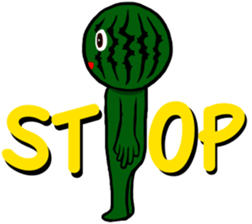 Watermelon Boy sticker #12539098