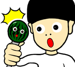 Watermelon Boy sticker #12539115