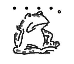 Handwritten Choju-Giga sticker #12540295