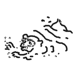 Handwritten Choju-Giga sticker #12540308