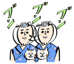 amasan and cat sticker #12540584