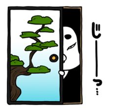 Dogs such as Noh mask sticker #12540750