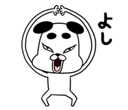 Dogs such as Noh mask sticker #12540755