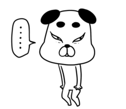 Dogs such as Noh mask sticker #12540775