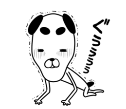 Dogs such as Noh mask sticker #12540785