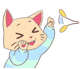 Happy Go Lucky Cat sticker #12541290