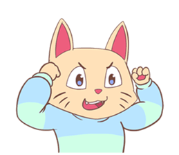 Happy Go Lucky Cat sticker #12541292