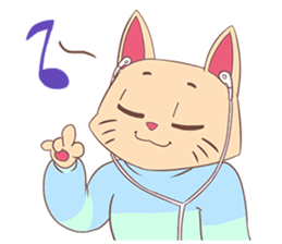 Happy Go Lucky Cat sticker #12541302