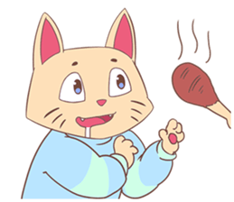 Happy Go Lucky Cat sticker #12541305