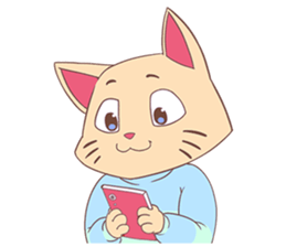 Happy Go Lucky Cat sticker #12541311