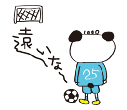Soccer Panda Sticker sticker #12541415