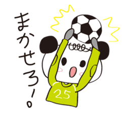 Soccer Panda Sticker sticker #12541423