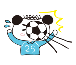 Soccer Panda Sticker sticker #12541434