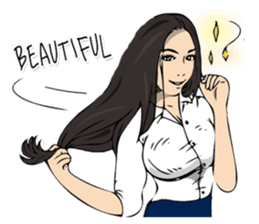 Hilariously fabulous ( Office girl ) sticker #12541991