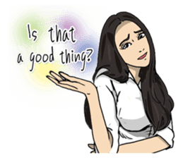 Hilariously fabulous ( Office girl ) sticker #12541992