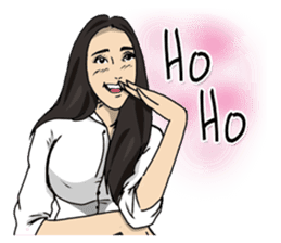 Hilariously fabulous ( Office girl ) sticker #12541996