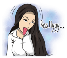 Hilariously fabulous ( Office girl ) sticker #12541997