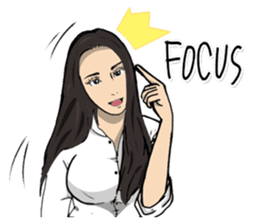 Hilariously fabulous ( Office girl ) sticker #12541999