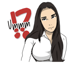 Hilariously fabulous ( Office girl ) sticker #12542000