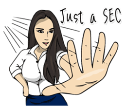 Hilariously fabulous ( Office girl ) sticker #12542002