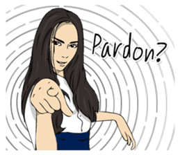 Hilariously fabulous ( Office girl ) sticker #12542003