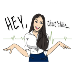 Hilariously fabulous ( Office girl ) sticker #12542006