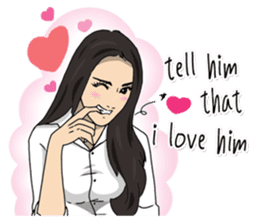 Hilariously fabulous ( Office girl ) sticker #12542007