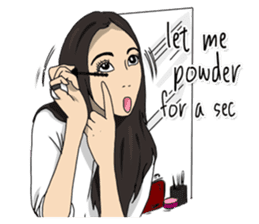 Hilariously fabulous ( Office girl ) sticker #12542010