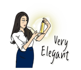 Hilariously fabulous ( Office girl ) sticker #12542014