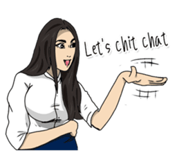 Hilariously fabulous ( Office girl ) sticker #12542015