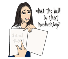 Hilariously fabulous ( Office girl ) sticker #12542016