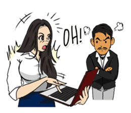 Hilariously fabulous ( Office girl ) sticker #12542019