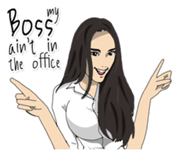 Hilariously fabulous ( Office girl ) sticker #12542020