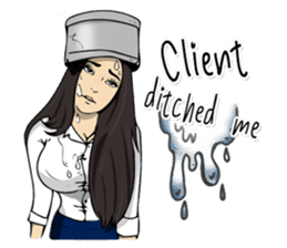 Hilariously fabulous ( Office girl ) sticker #12542021