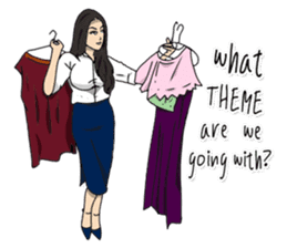 Hilariously fabulous ( Office girl ) sticker #12542022