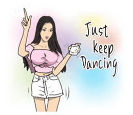 Hilariously fabulous ( Office girl ) sticker #12542023