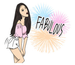 Hilariously fabulous ( Office girl ) sticker #12542024