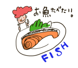 Naturally curly hair boy sticker #12542412