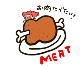 Naturally curly hair boy sticker #12542413