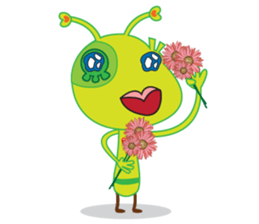 Happy Green Lizard sticker #12542818
