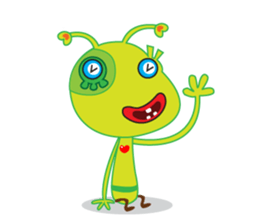 Happy Green Lizard sticker #12542822