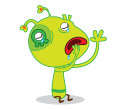 Happy Green Lizard sticker #12542824