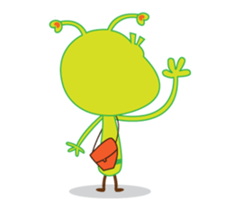 Happy Green Lizard sticker #12542832