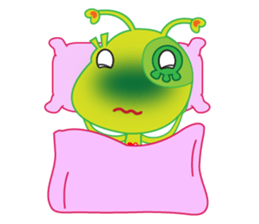 Happy Green Lizard sticker #12542835