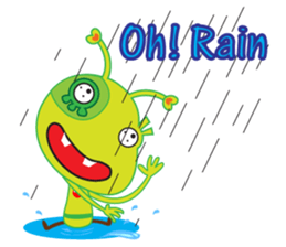 Happy Green Lizard sticker #12542837